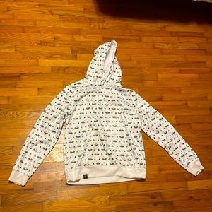 Brooklyn Standard white alien hoodie.